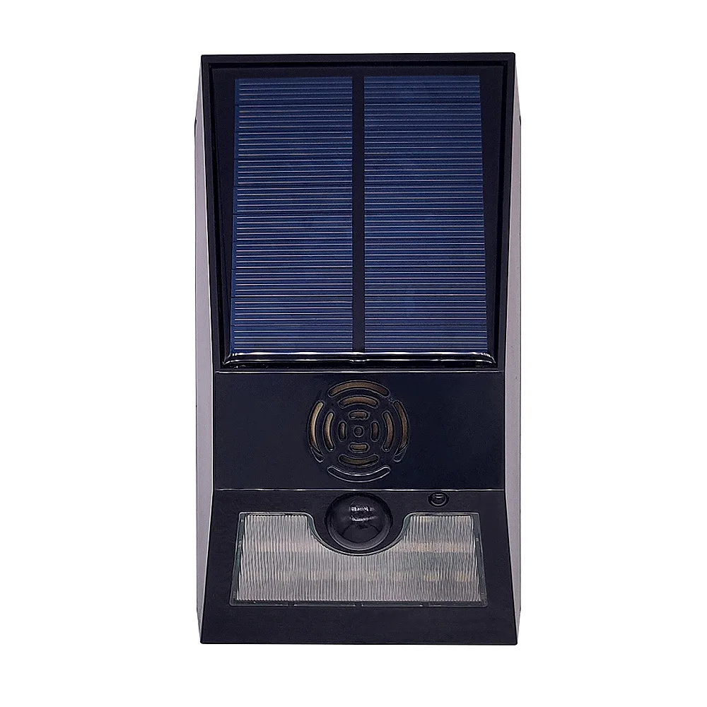 Multi-Function Solar Alarm Lamp Remote Control Security Alarm Siren Pir Motion Sensor Detector Wall Light For Home Yard Outdoor