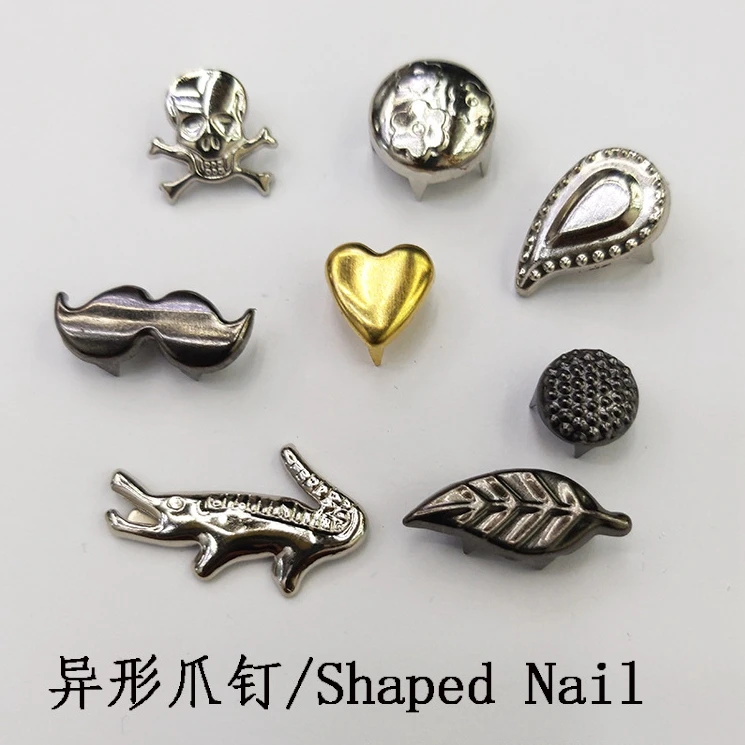 wholesale china price  full size and full style 4 prong nail rivet for leather rivet