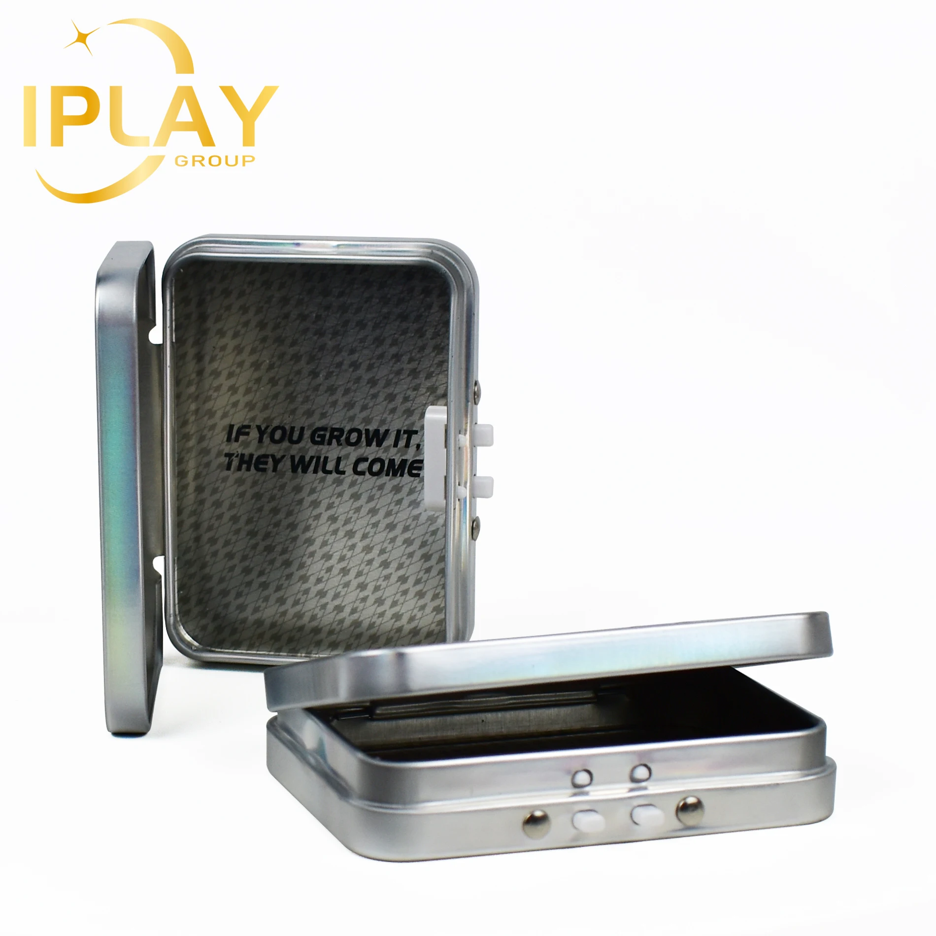 Factory Wholesale Custom Rectangle Childproof Metal Tin Empty 1ML Box Cartridge Packaging