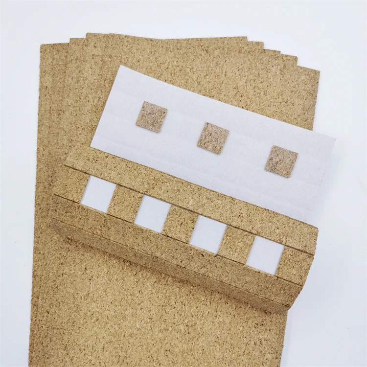 Shipping Glass Adhesive Cork Separator Pads Cork Separator Pad Adhesive Cork Spacer Separator Protector Pads for Glass
