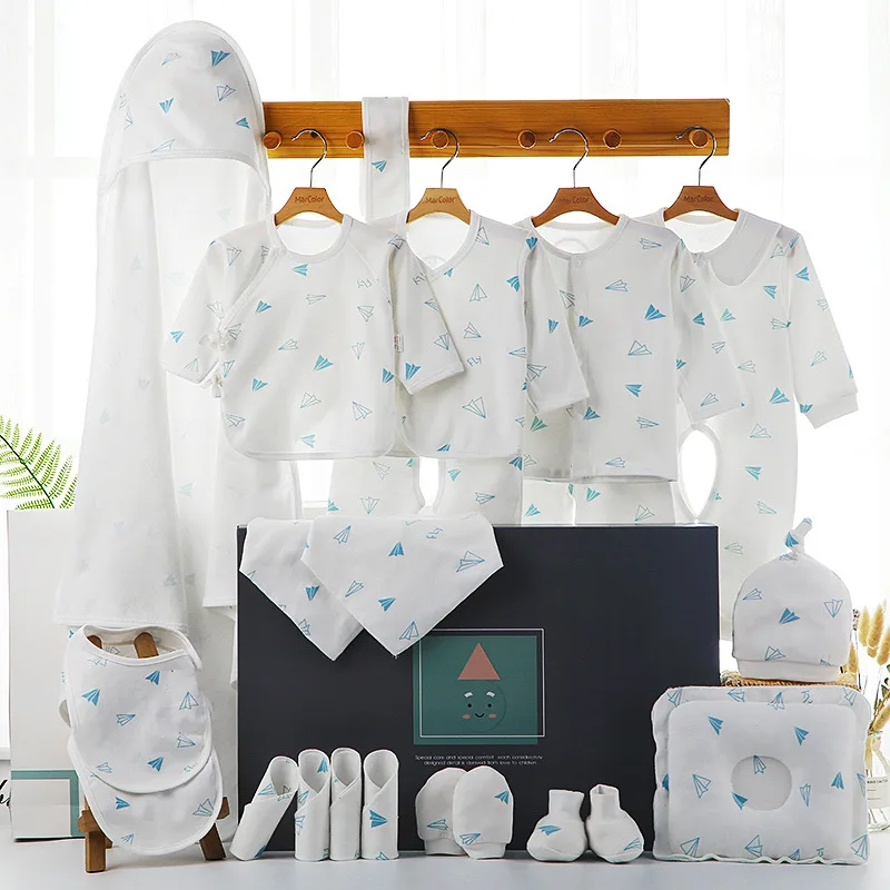 Newborn gift set box baby clothes 100% Cotton Full Moon new born baby girl boy clothes sets 0-6 months