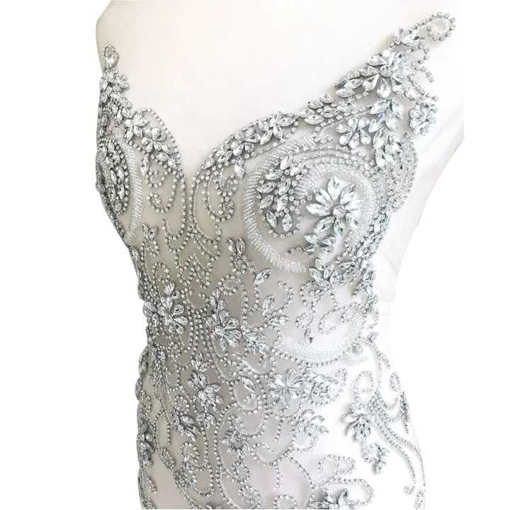 Модные блестящие ювелирные изделия из серебра, украшенные стразами; Симпатичные туфли с цветком из стразов; Лиф с аппликацией в виде WDP-114