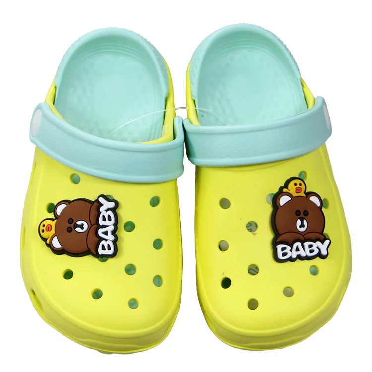 
2021 China wholesale summer quick drying waterproof Cartoon print eva children garde slippers shoes 