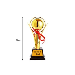 Metal Trophy Customized Logo Soccer Football And Basketball Championship Trophy Sports Award Trophy