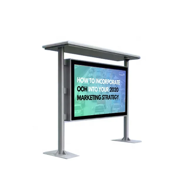 big outdoor advertising screen bus station horizontal  outdoor tv stand waterproof tv outdoor ip65 2500 nits
