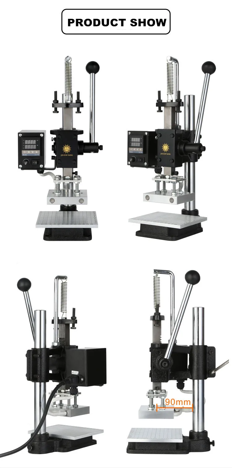 New Launched hot stamping machine for leather gilding press gilder stamping press