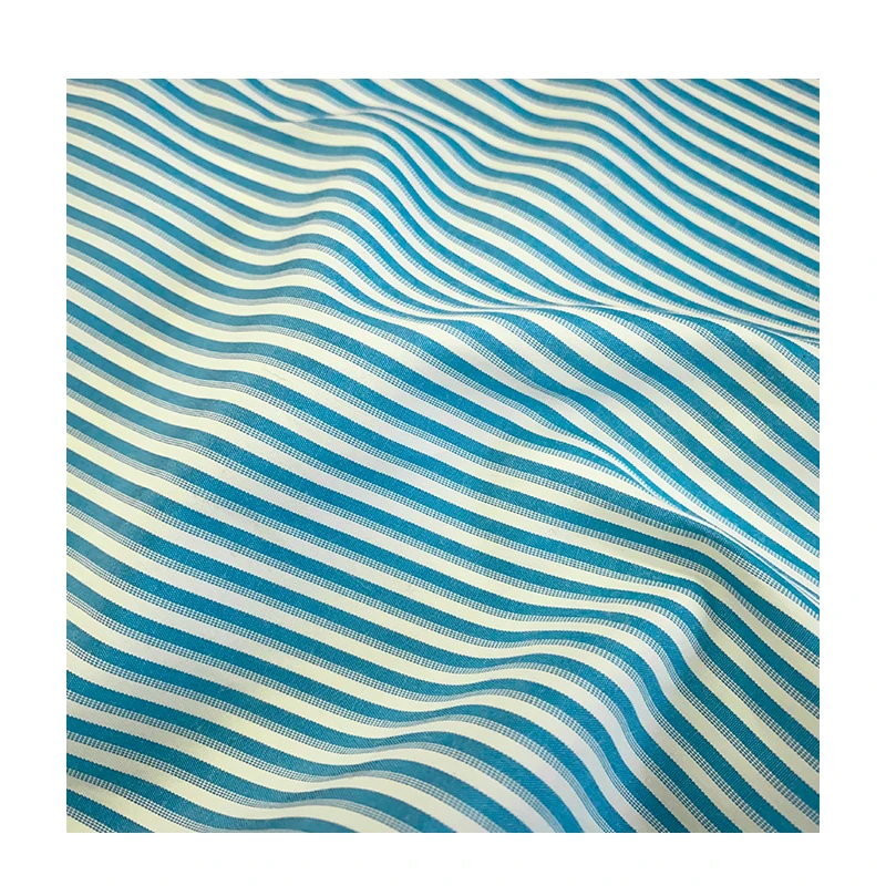 pinstripe polyester cotton fabric cloths fabric materials for dress making