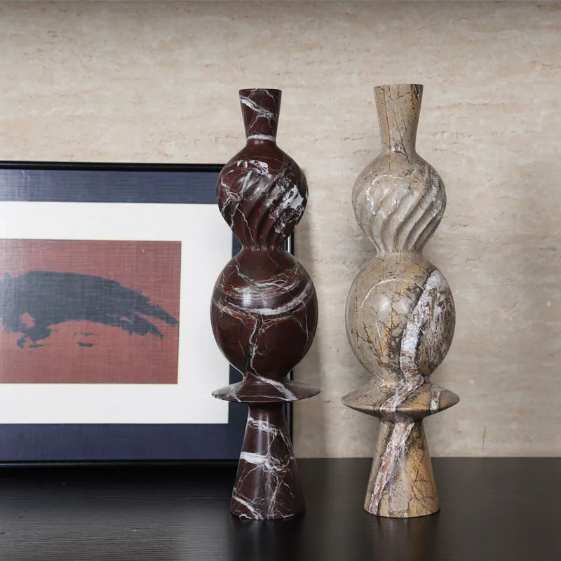 Home interior luxury jewelry, sculpture, tabletop, living room and other marble home decoration decoration soft