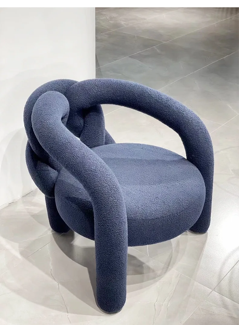 Modern Light Luxury European And American Chair Single Elastic Fabric Living Room Armchair Sofas