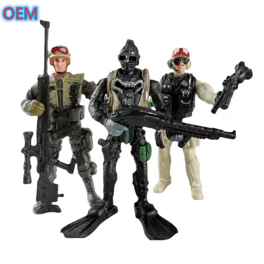 OEM 3d Action Figure Toy Custom Plastic Soldier Character Figure Military Figure