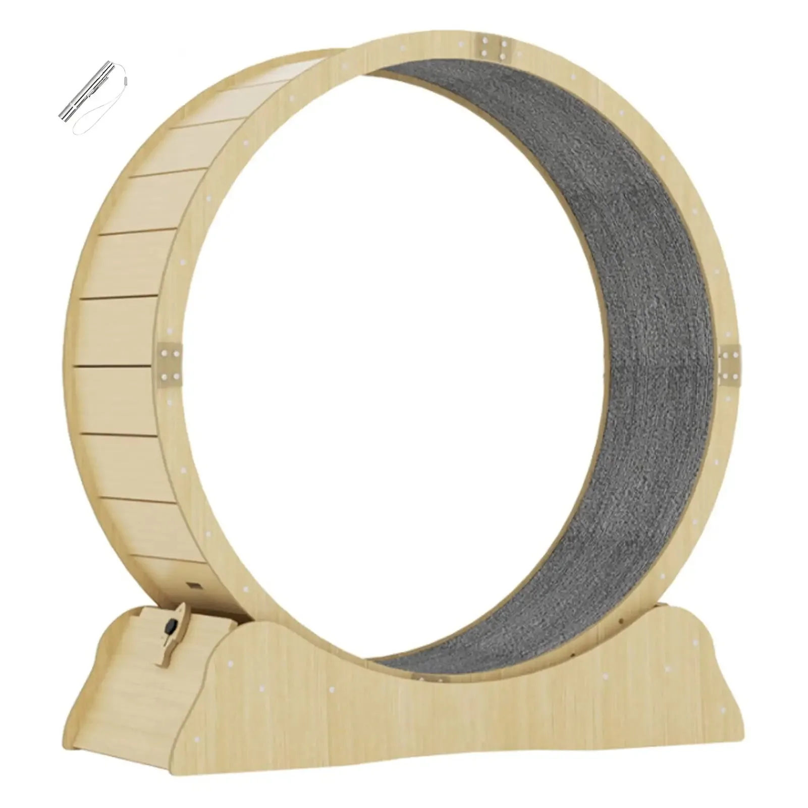 Interactive Anti-depression Fiber Board Wooden Cat Exercise Running Wheels Fun Treadmill Pet Toys Cat Wheel