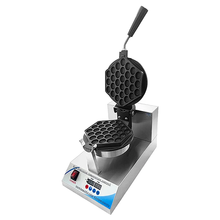 Multi-Functional Bubble Waffle Maker With Cooking Capacity Removable Plates And Energy-Efficient Features For Family Meals