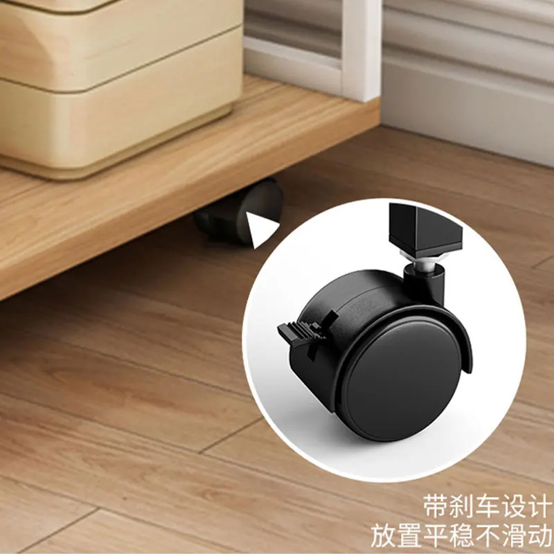 Table with Charging Station, Flip Top Side Table with USB Ports & Power Outlets, C Shaped Snack Table for Small Spaces