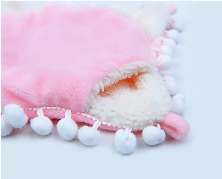 
New Double-layer Plush Soft Warm Winter Hanging Nest Sleeping Bed Small Pets Hamster Squirrel Chinchilla House 