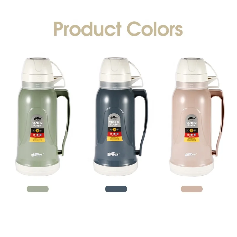 SUNLIFE Manufacture 1.8L Vacuum Flask Ready To Ship Food Grade Glass Liner Water Bottle