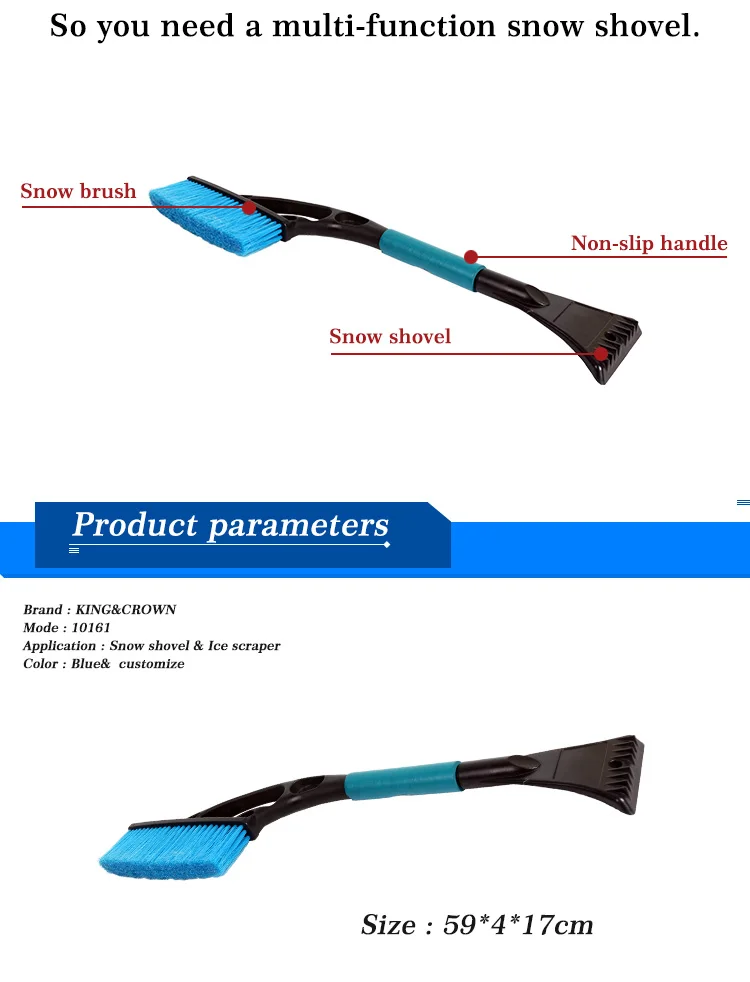 Snow Brush With Ice Scraper For Car,Car Ice Breaker With Brush