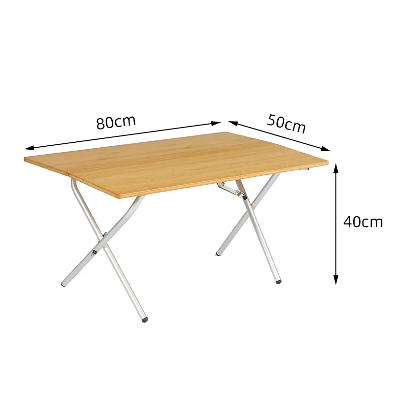 OEM Light Weight Outdoor Camping Foldable Aluminum Alloy Wood IGT Table for Picnic BBQ