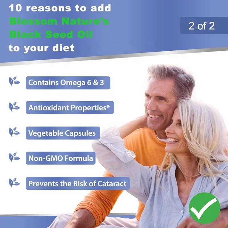 OEM Black Seed Oil Softgel Capsules Premium Cold Pressed Nigella Sativa Producing Pure Black Cumin Seed Oil with Vitamin E