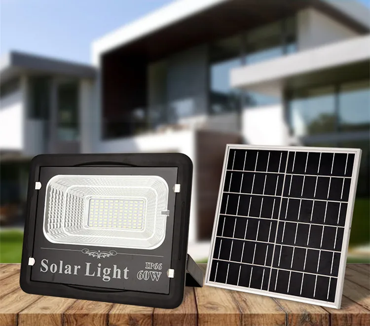 
High Performance Aluminium Ip66 Waterproof 20w 40w 60w 100w Solar Flood Lamp 