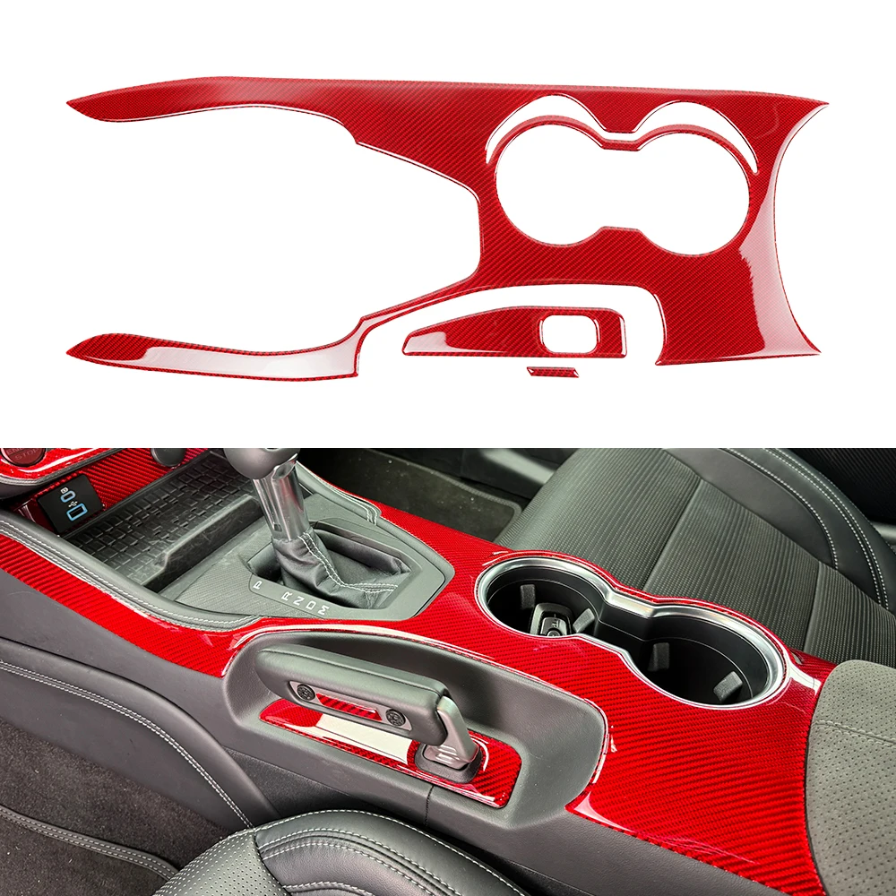 Red Carbon Fiber Real Dry Carbon Manufacturer Car Interior Trim For ford Mustang 2024 carbon fiber interior full product