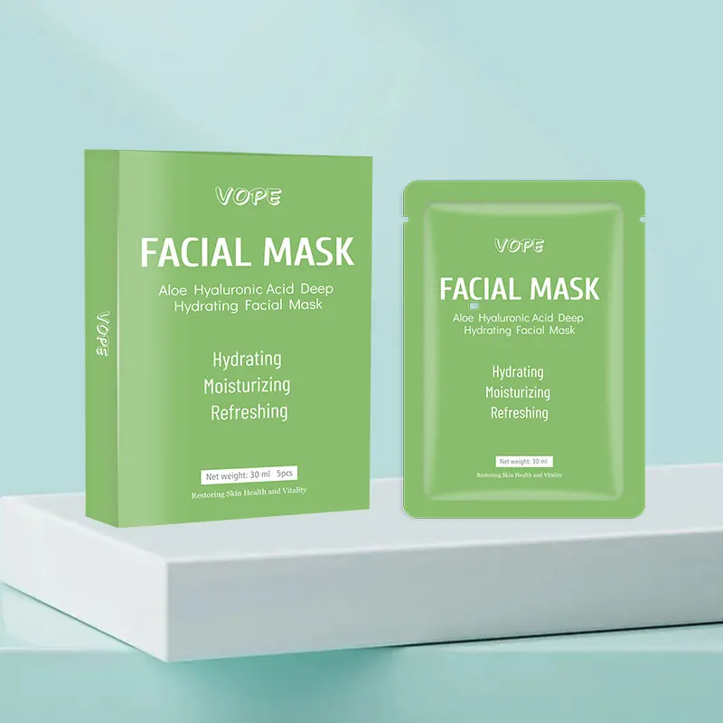 Глубоко увлажняющая маска для лица с алоэ и гиалуроновой кислотой