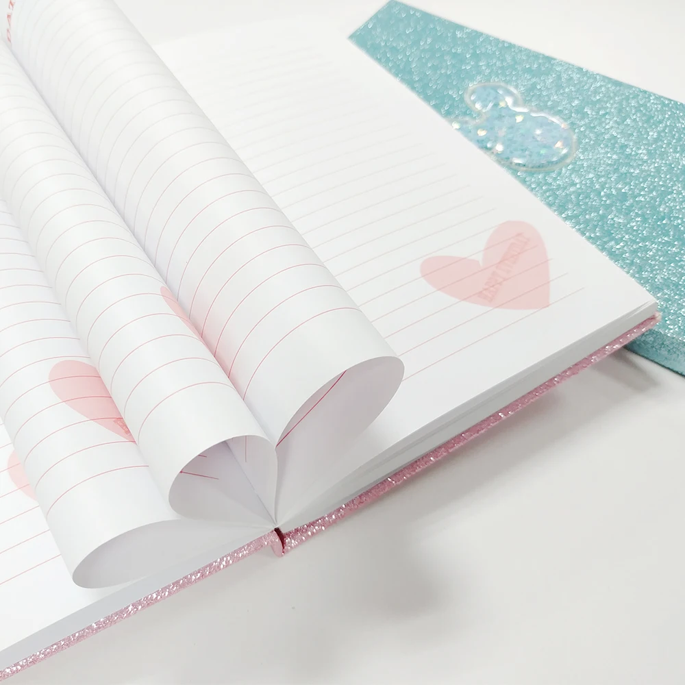 Canton Fair Blingbling Glitter Notebook, Glitter Cover Note book, Dairy Book
