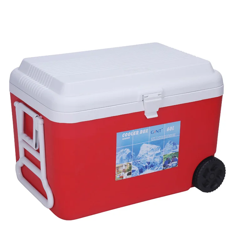 Customized Big Size Insulated Plastic Tuna Ice Cooler Foam Box Styrofoam With Straw