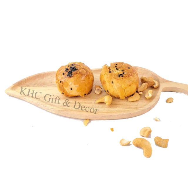 High Quality Rubber Wood Natural Homeware Dinner ware Food Display EOM Laser Logo Wooden Pizza Plate