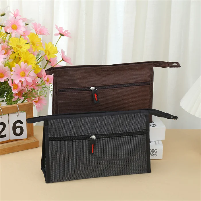 Mexico most popular Multi functional travel outdoor fashionable zippered cotton fabric cosmetic storage bag for women