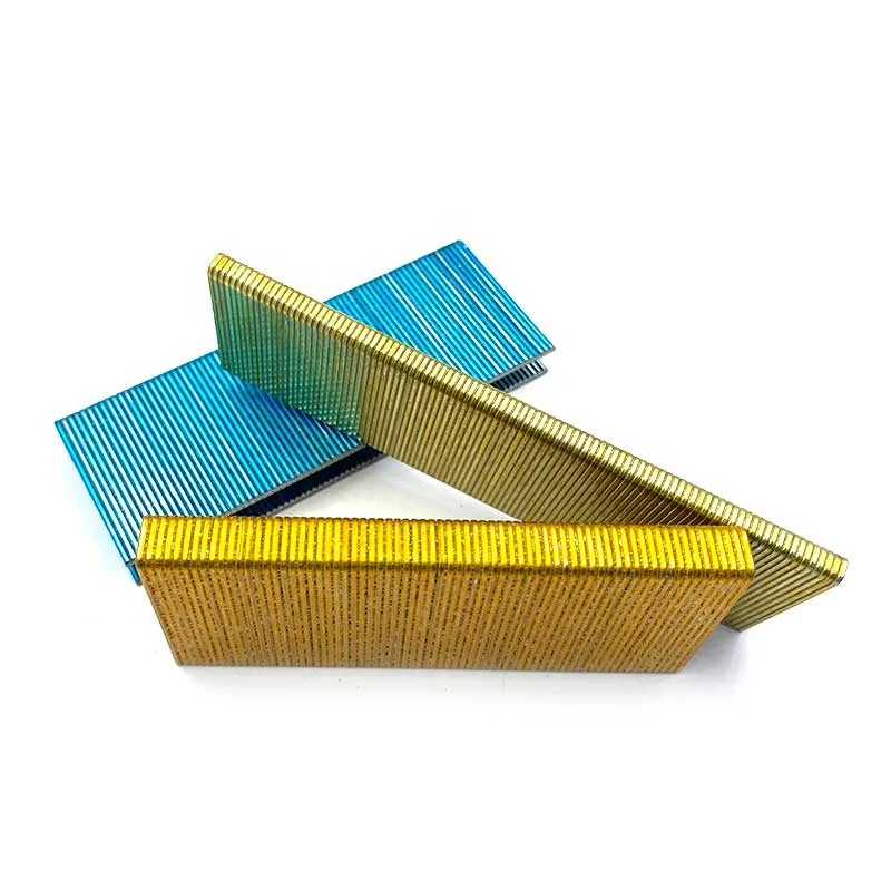 14mm Zinc Brass Plated Galvanized Steel Staples