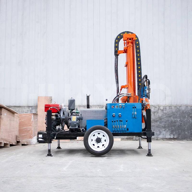230mm diameter borehole embedded with mud pump for household water well drilling machine