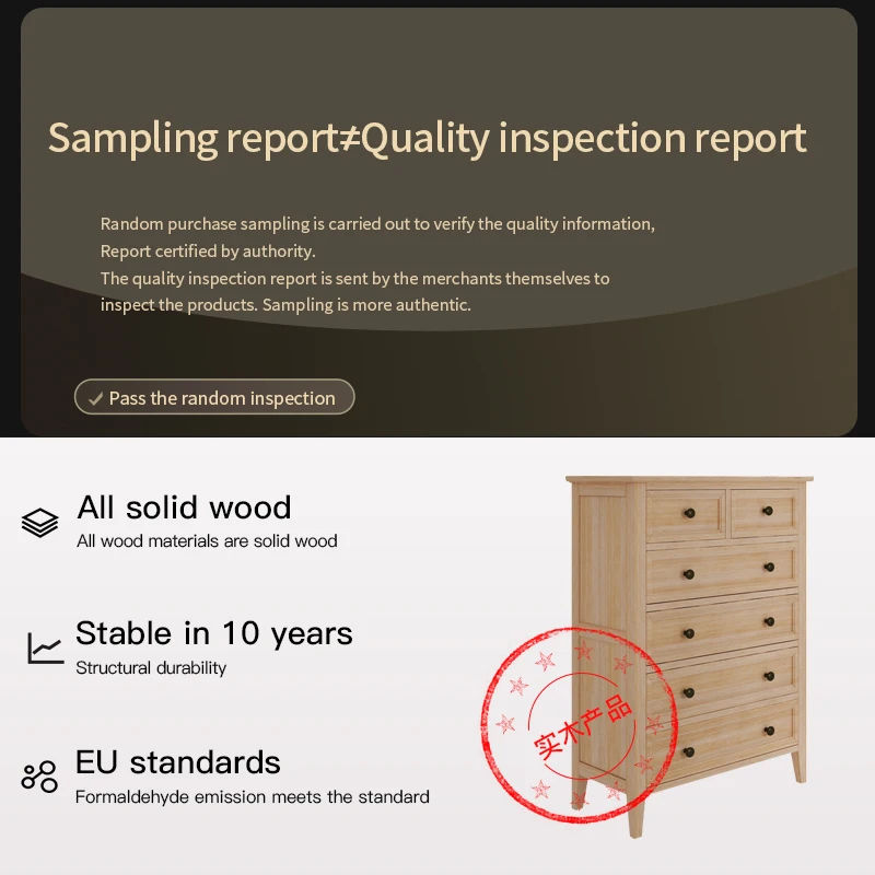 
[new] luxury family American rural solid wood six bucket cabinet pure solid oak storage cabinet side cabinet 