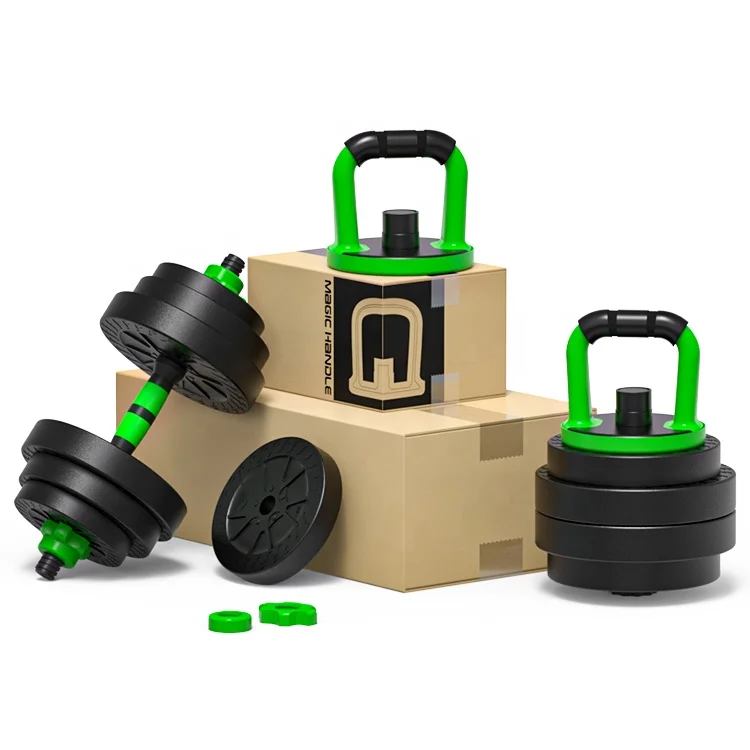 Custom Logo Cross Fit Adjustable Weightlifting Loadable Weights 10kg Dumbbells Sets And Bars