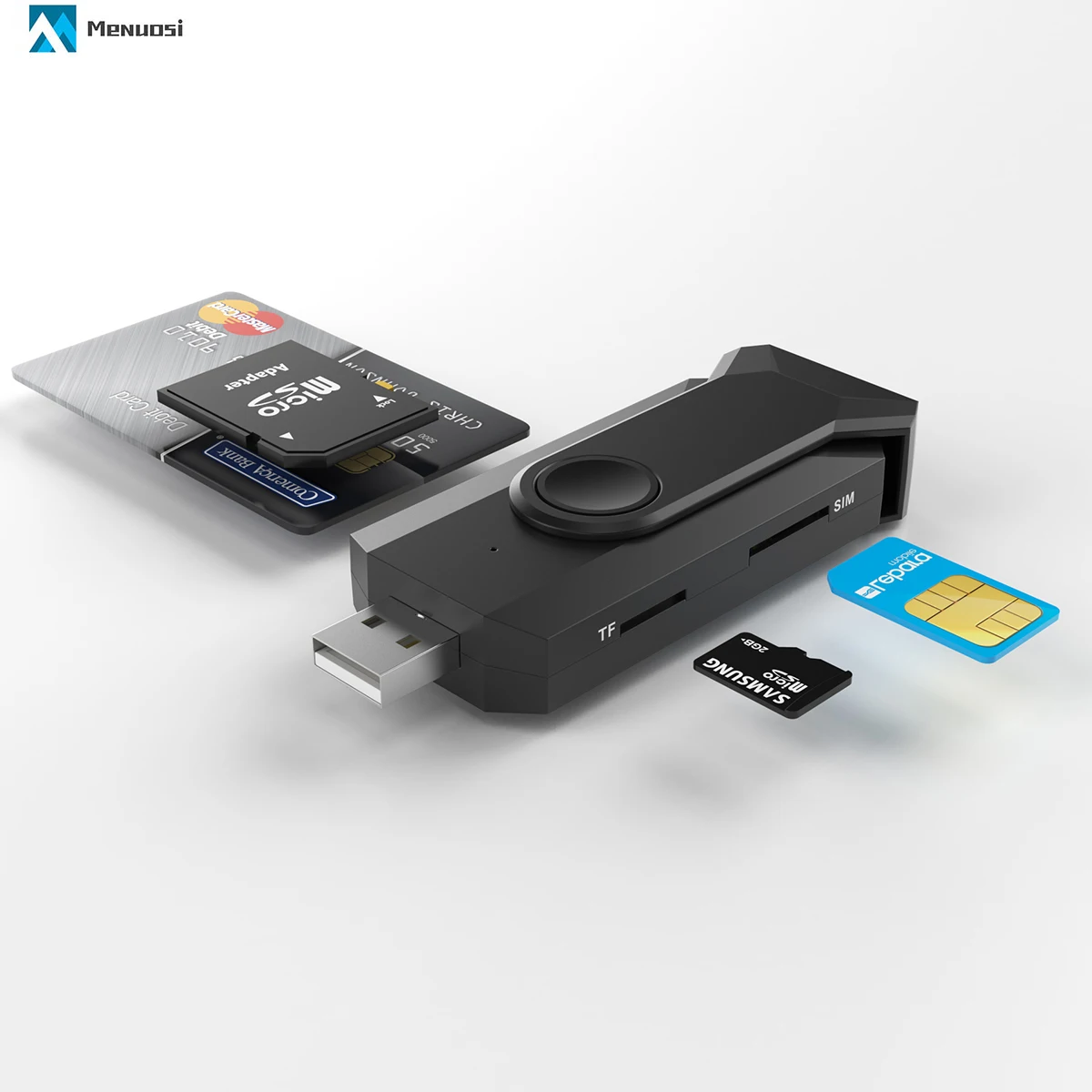 OEM Logo USB CAC National ID Credit Mini Mobile EID Sumup Smart EMV Card Reader