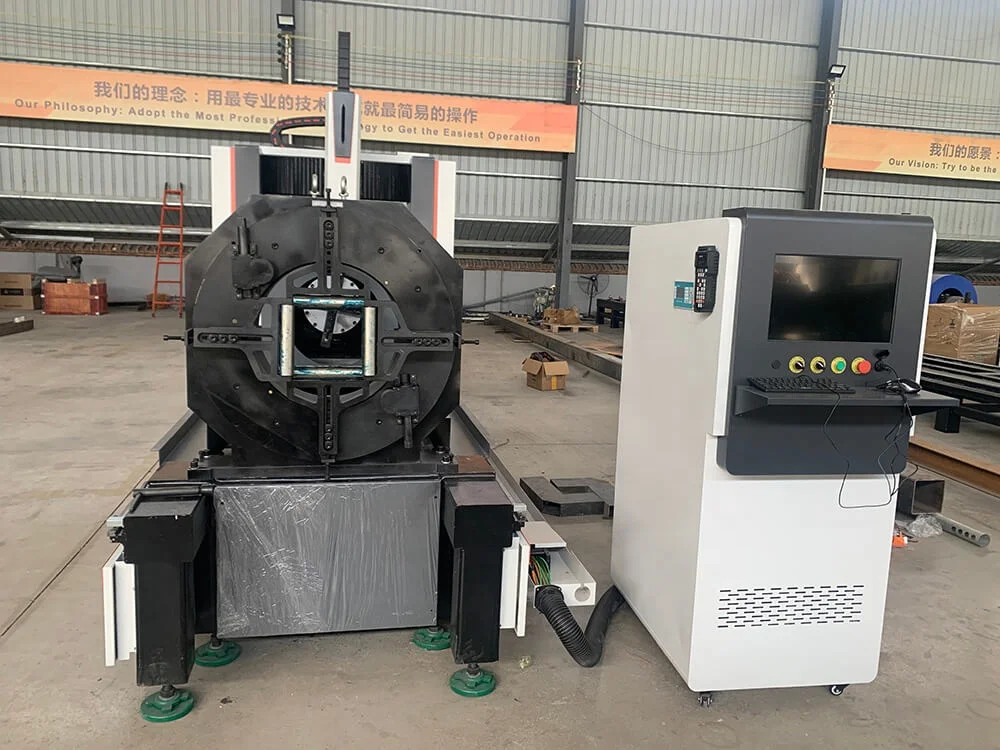 Станок для лазерной резки труб из углеродистой стали с круглым квадратным прямоугольным углом и H-образным лучом диаметром 15-800 мм