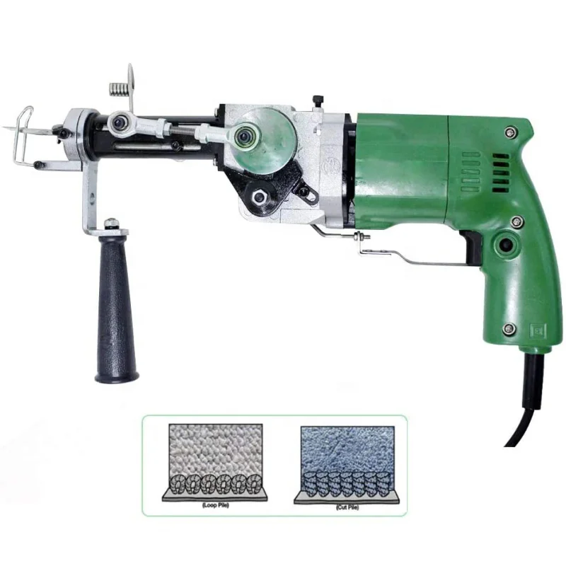 2021 New 2 IN 1 Tufting Gun Can Do Both Cut Pile and Loop Pile Electric Rug Tufting Machine Wall Tapestries Hand Tufting Gun