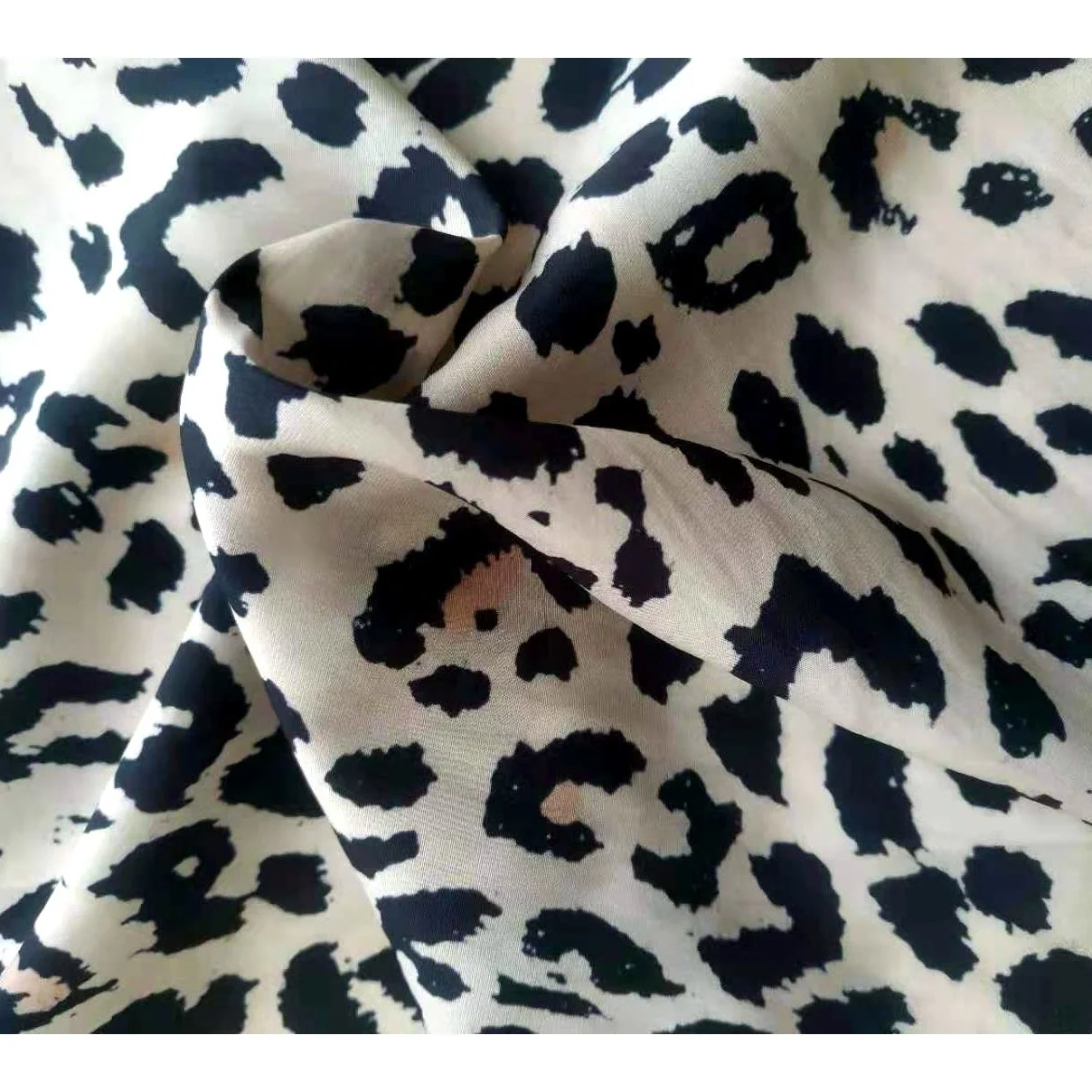 Китайский поставщик, тканая шифоновая ткань на заказ с принтом «Морской остров», композитный шелк, изысканный для женского платья