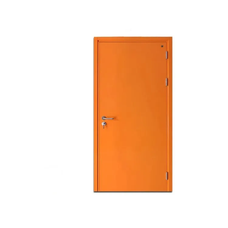 Top quality steel apartment doors fireproof steel fire rated door 60 minute rated fire doors