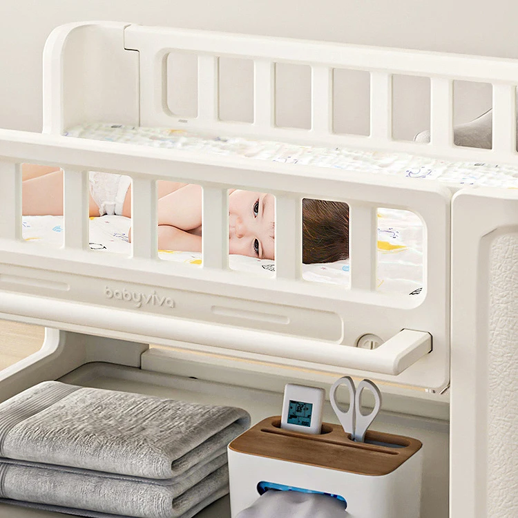 Morden Removable 18kg Baby Diaper Changing Table Storage Function Cunas De Bebes Living Room Furniture Kids Cribs