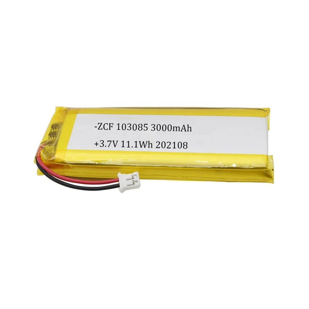 ZCF 103085 3 7 V 3000 мА/ч 11.1Wh на плоской подошве литий-полимерный аккумулятор для планшета