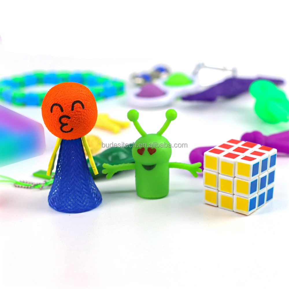 2021 Рождественский подарок 24 дня обратный отсчет Поппет таинственная коробка фиджет календарь для Адвента Забавный Поппер сенсорная игрушка фиджет календарь для Адвента