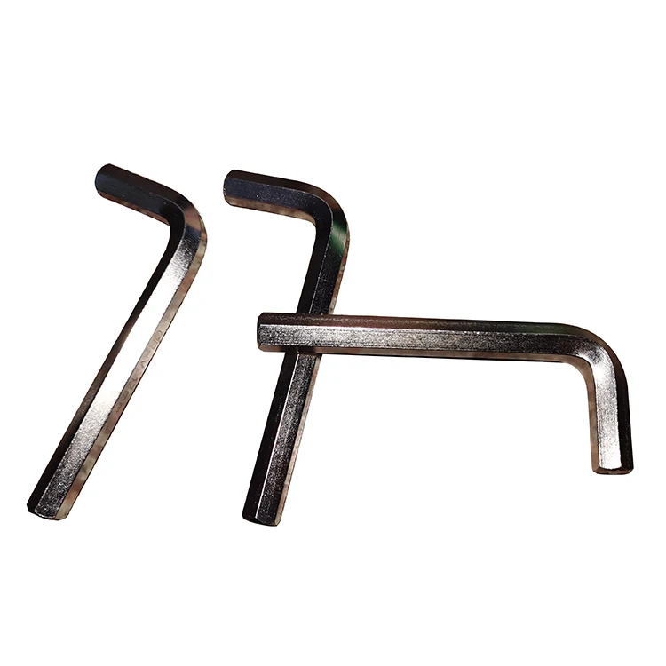 CrV material standard length L type flat end Hex key wrench