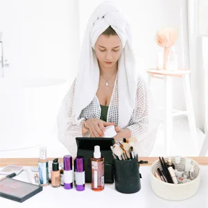 KUYUE 2 Pack Small Cotton Rope Mini Tiny Storage Baskets, Empty Gift Basket - White Foldable OPP Bags Woven Baskets, Cute 500pcs