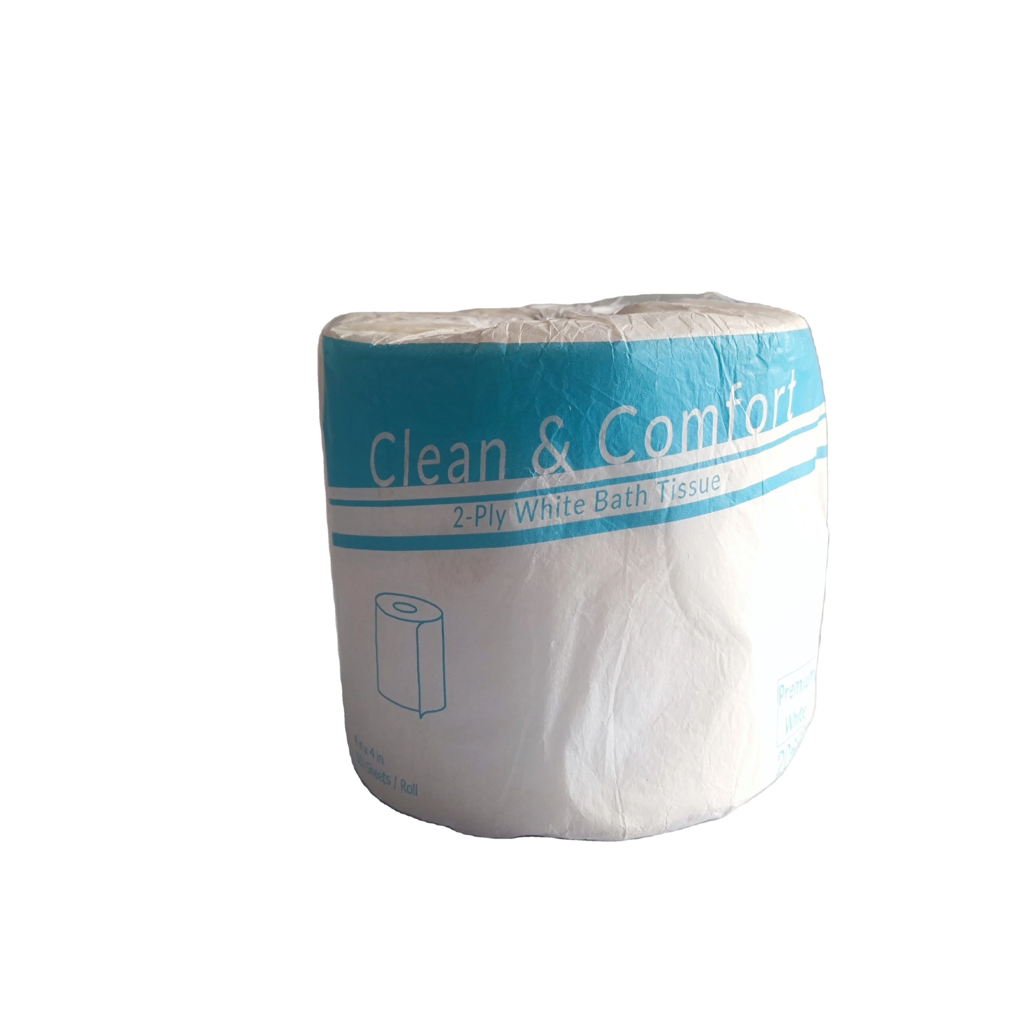 Manufacturer custom logo printed fragrance-free 2 /3 Ply pure origin wood Pulp Toilet / Tissue Paper Roll core standard roll