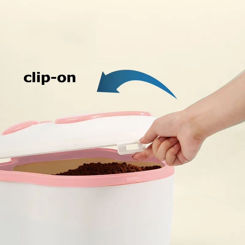 Пластиковые коробки для кормления домашних животных с дизайном в виде лап коробка хранения еды собак