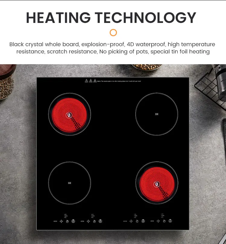 Кухонный прибор 4 горелки плита индукции высокой мощности Коммерческая индукционная плита с Ce и сертификат Cb