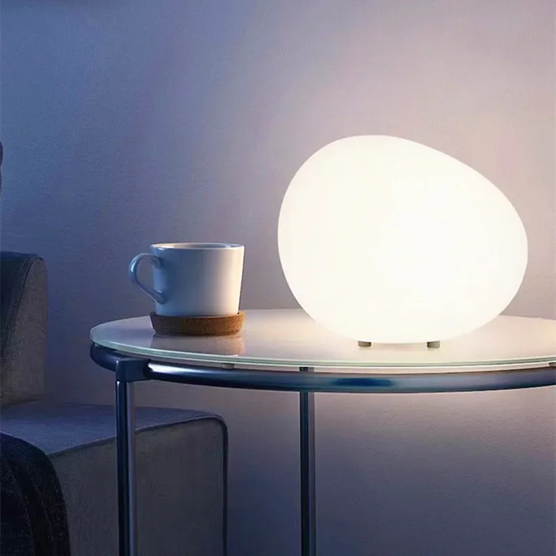 New Pebble LED night light, simple and warm desktop decorative lamp, romantic desk bedside table lamp, gift for boys and girls