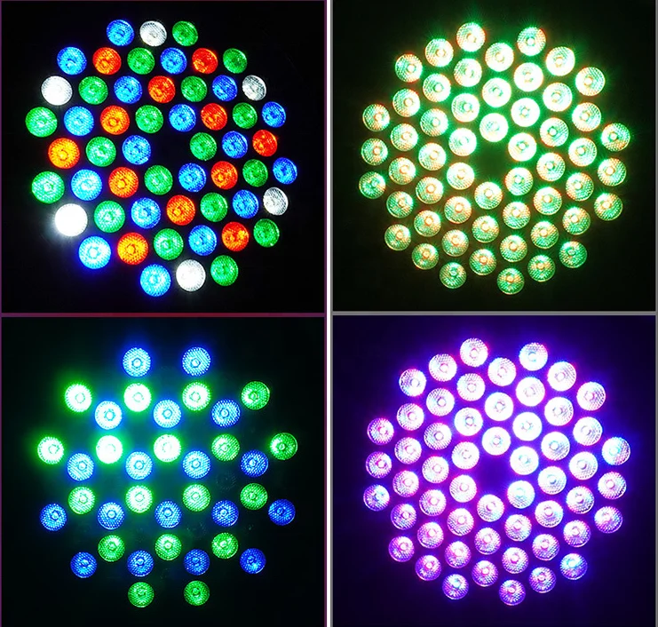 Led par can light 54x3w led par 64 rgbw or 54 3 watt par led 54x3