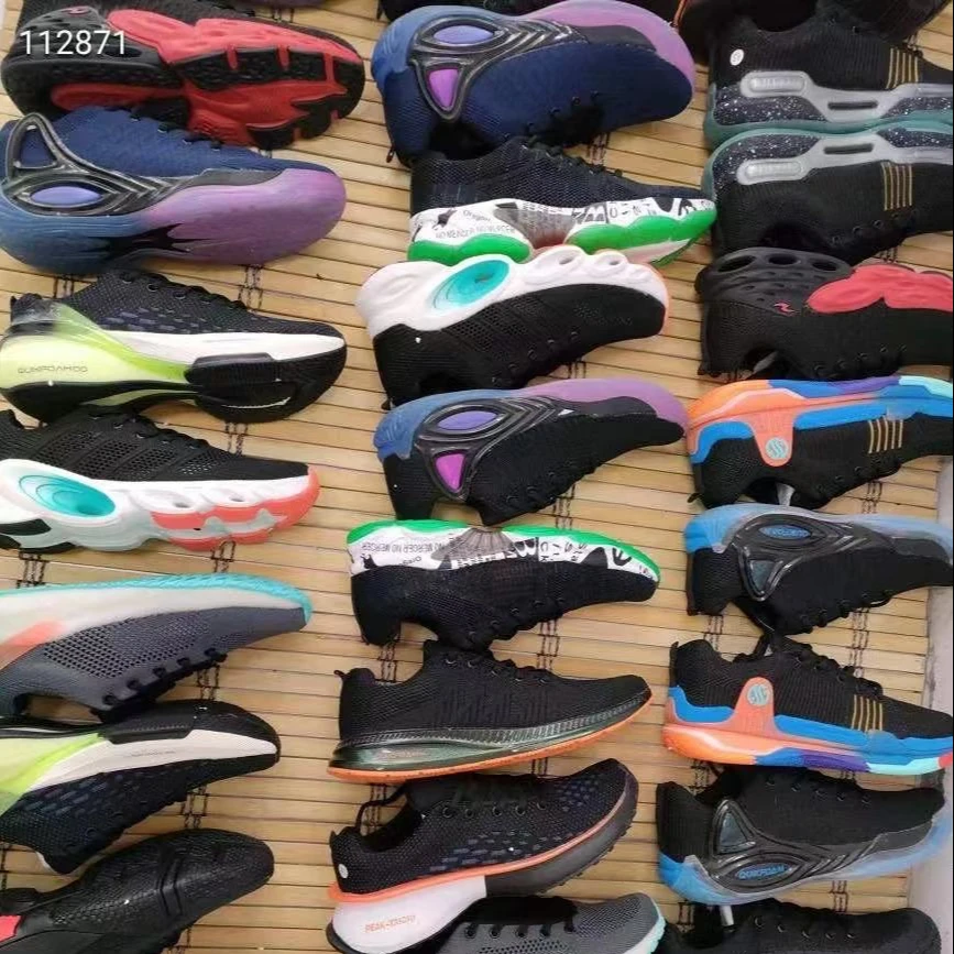 
New arrival high quality cheap low price wholesale high top basketball second hand used sports shoes for men 