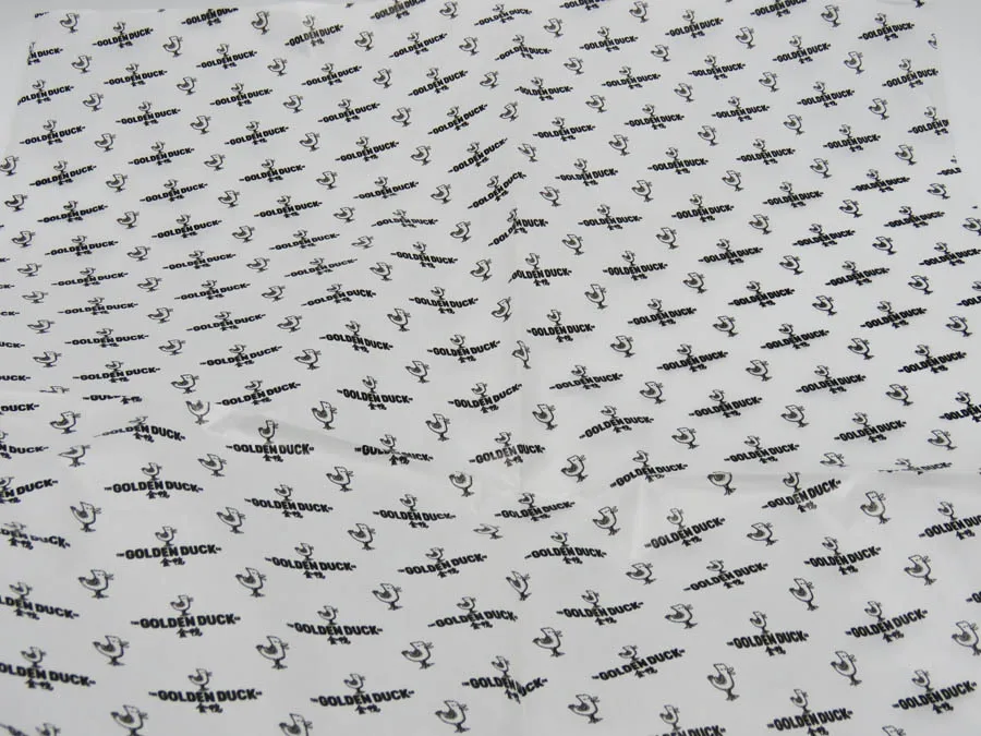 custom logo printing greaseproof resistant wax paper for soap packaging wrapper